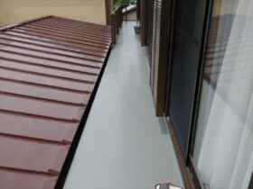 鉄階段・通路のウレタン防水通気緩衝工法：印西市発作