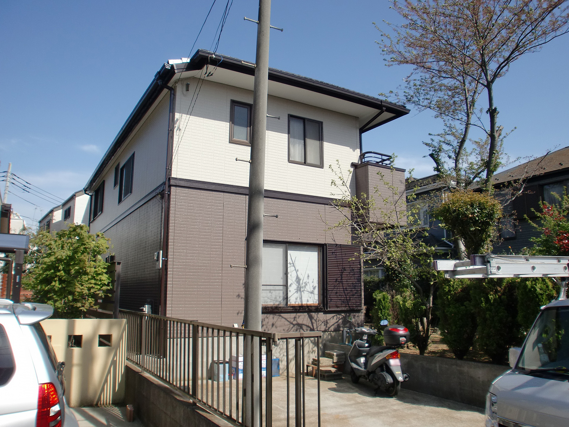 八千代市大和田新田の外壁塗装：フッ素・屋根塗装：水性ヤネ